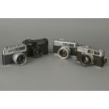 Three 35mm Rangefinder Cameras,