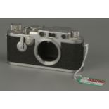 A Leica IIIf Red Dial Delay Rangefinder Body,