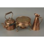 A Various Copper Ware and a Claranet,