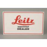 A 'Leitz Appointed Dealer' Plastic Sign,
