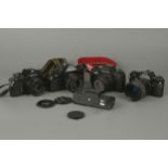 Four SLR Cameras,