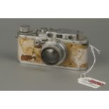 A Leica IIIa Rangefinder Camera,