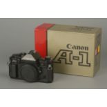 A Canon A-1 SLR Body,