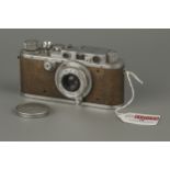 A Leica IIIa Rangefinder Camera,