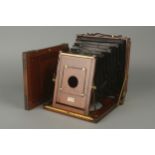 A W. Watson & Son Mahogany Field Camera,