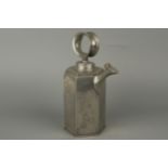 A 18th Century Pewter Prismenkanne Wine Flask,