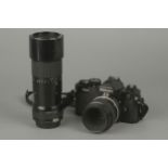 A Nikon FM2 SLR Camera,