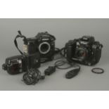 A Nikon F4s SLR Camera,