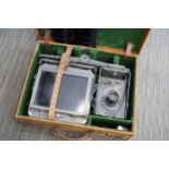 An Unmarked 10x8" Large Format Monorail Camera,