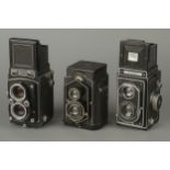 Three TLR Cameras,