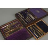 Three Sets of Drawing Instruments,