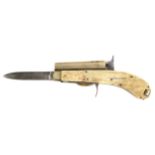 A Percussion Knife Pistol by James Rodgers,