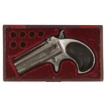 An Obsolete Caliber Double-Barrelled Derringer Pistol by Remington,