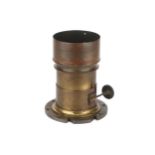 A Derogy Patent 10" Combination Petzval Brass Lens,