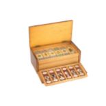 A Small Cabinet of Geological Microscope Slides,