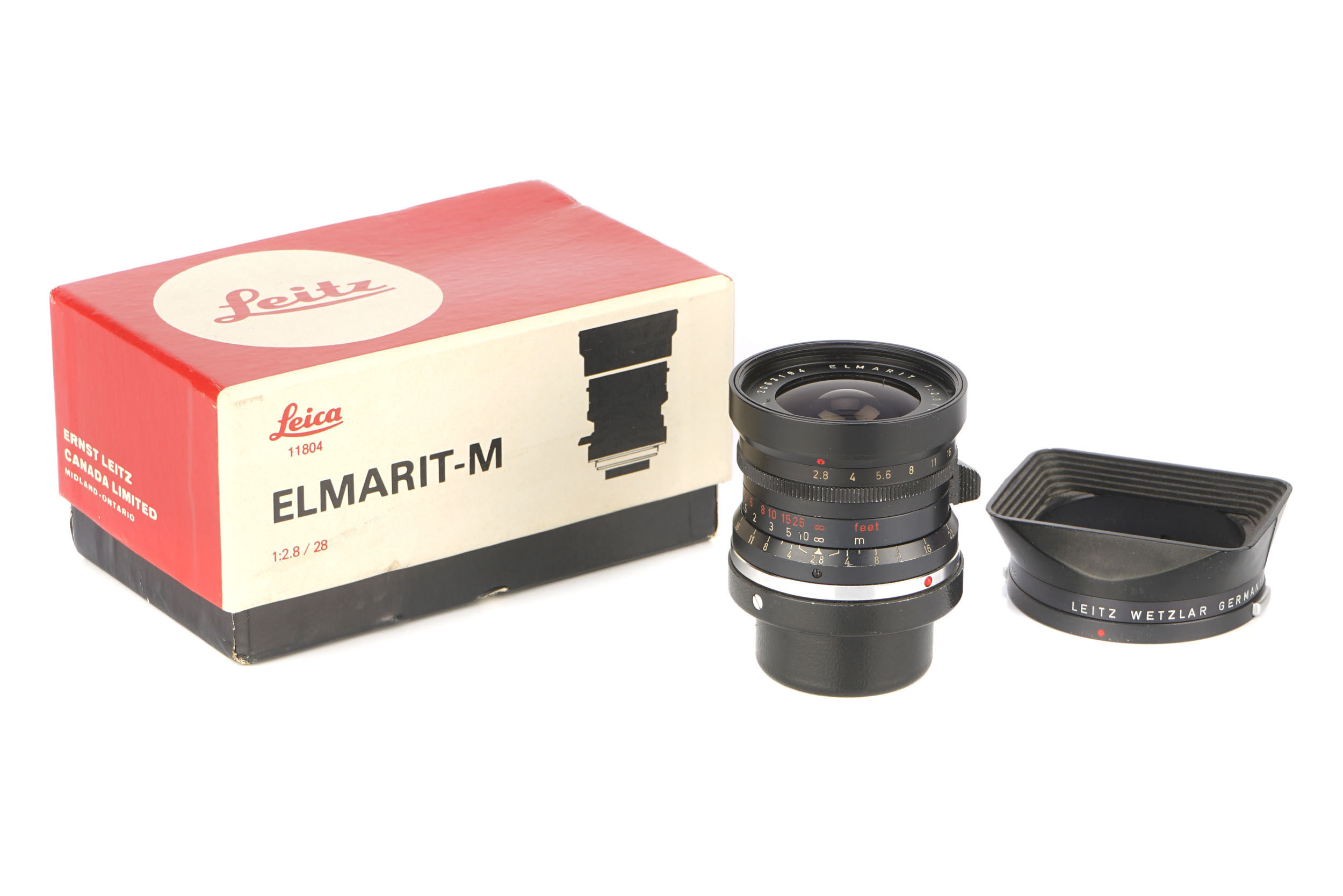 A Leitz Elmarit f/2.8 28mm Lens,