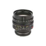 A Leitz Noctilux-M f/1 50mm Lens,