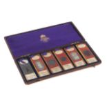 A Collection of Six Microscopes Slides in a Presentation Case,