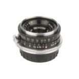 A Nikon W-Nikkor f/3.5 35mm Lens,