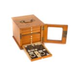 A Small Cabinet of Microscope Slides,