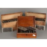 Large Collection of 19th Century Stereoviews in 3 Fitted Cases,