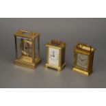 Three Carriage Clocks,