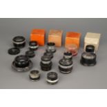 A Large Collection of Wray Enlarging Lenses,