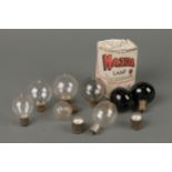 A Collection of Early Electric Lamps/Bulbs,