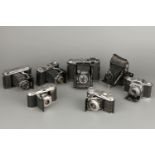 A Selection of Zeiss Ikon & Voigtlander Cameras,