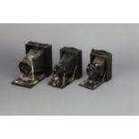 Three Folding Plate Cameras,