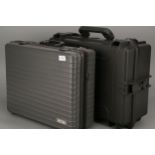 A Black Plastic 'Peli Style' Hard Case,