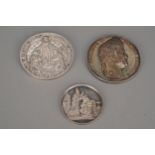 Three Large Sliver Commemorative Medals,