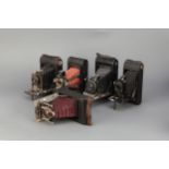 A Selection of Folding Roll-Film Cameras,