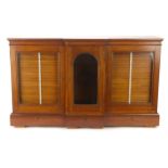 A Substantial Microscope & Microscope Slide Cabinet,