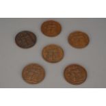 Collection of Six French Polish Commemorative Medals,