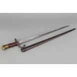 A 1876 French M1874 Gras Bayonet,