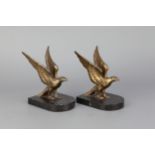 A Pair of Brass Bookends,