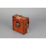 A J. Lancaster & Sons 'The 1894 Instantograph Patent' Quarter Plate Mahogany Field Camera,