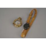 A British Pilot's Compass & a Marching Compass,