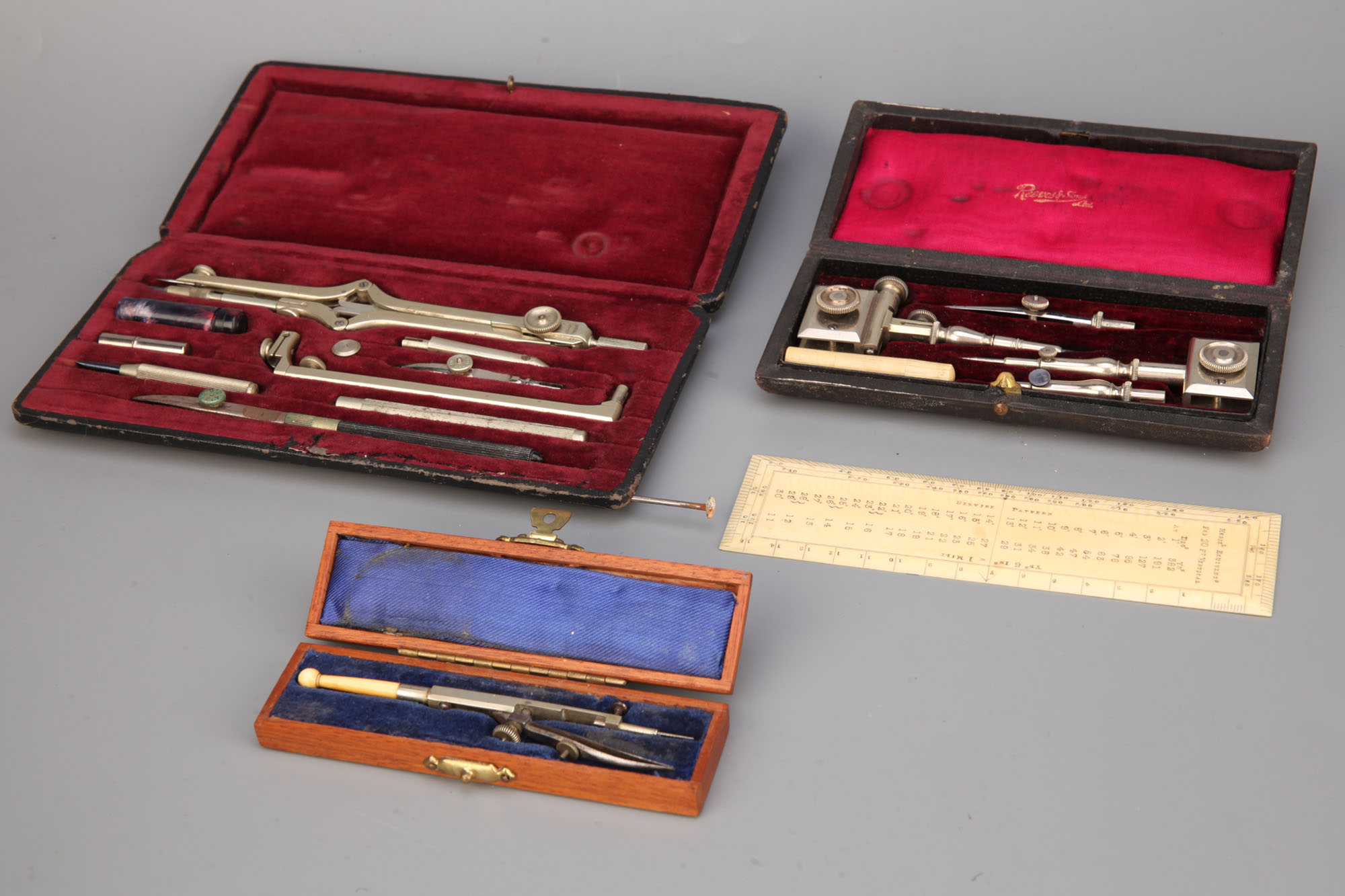 A Lotter Parallel Compass and other Collectable Drawing Instruments,