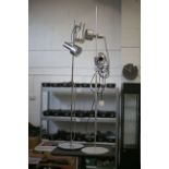 Two Aluminium Floor Standing Lamps,