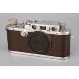 A Leica III Bright Chrome Rangefinder Body,