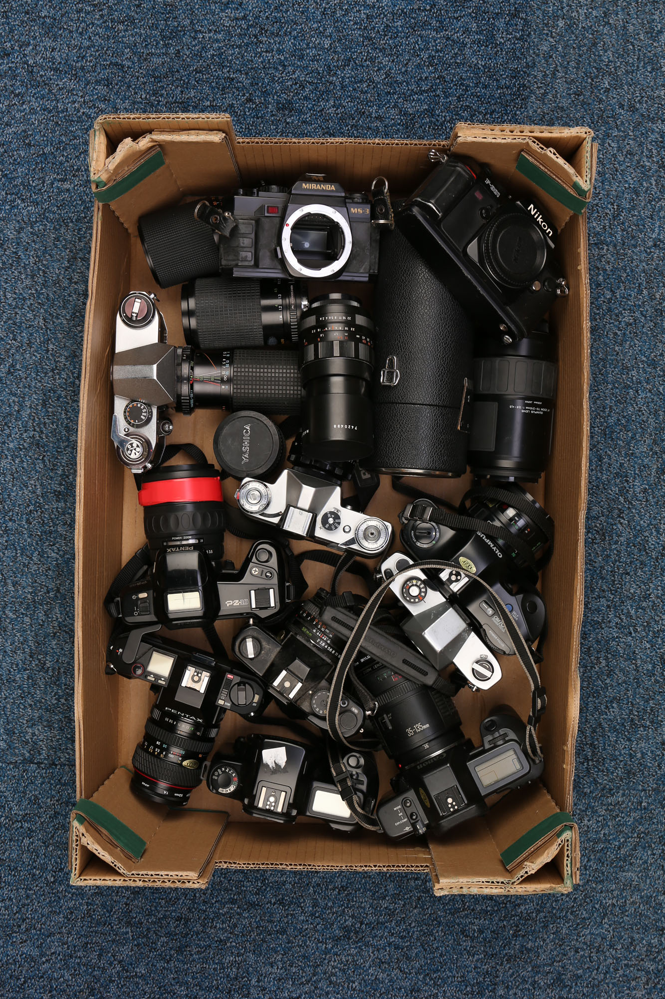 A Selection of Various SLR Cameras & Lenses,