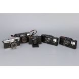 A Selection of Compact 35mm Film Cameras,