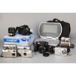 A Selection of Various Digital Cameras,