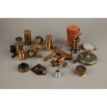 A Collection Of Microscope Spares,