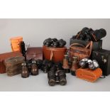 A Collection of Various Binoculars,