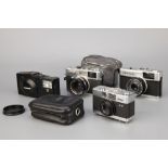 A Selection of Various Compact Cameras,