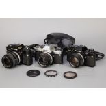 An Olympus OM-10 SLR Camera,