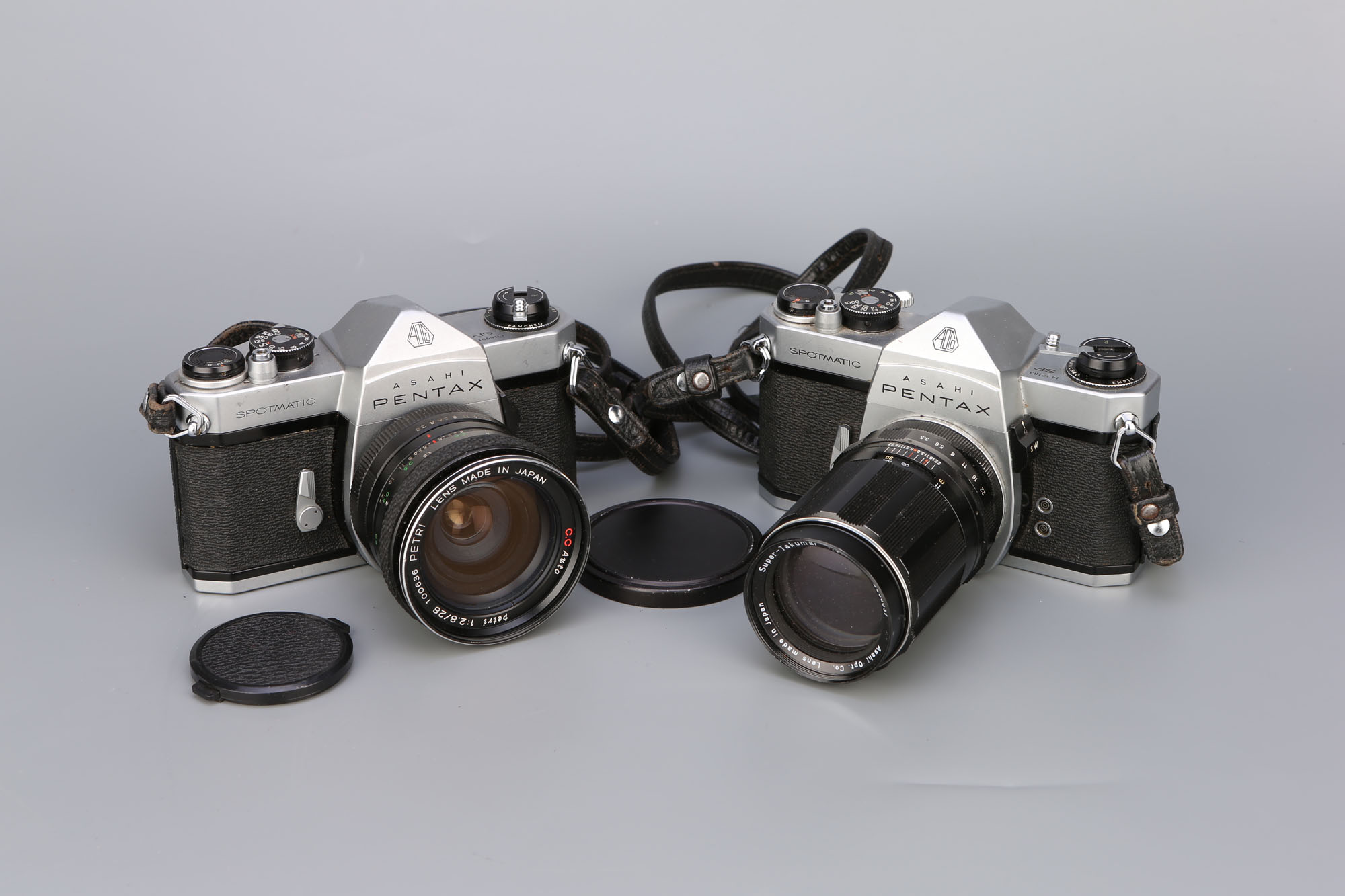 Two Pentax Spotmatic SP SLR Cameras,